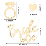 7ilaewen 3Pcs Bride to Be Wooden Sign