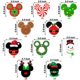 30Pcs Mickey Wooden Hanging Ornaments