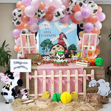 7ilaewen 143Pcs Cow Girl Themed Cow Print Balloon Garland Kit